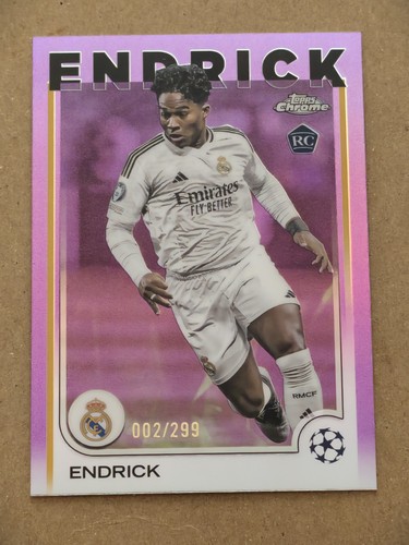 Endrick 2024 Topps Chrome Violet Refractor /299