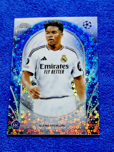 Endrick 2024 Topps Cromo UEFA Azul Refractor /150