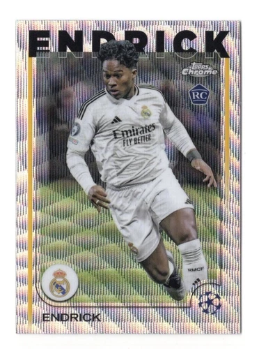 Endrick 2024 Topps Cromo UEFA Champions League Onda Refractor