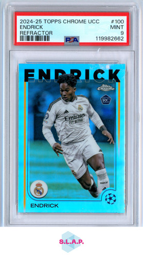 Endrick 2024 Topps Cromo UEFA Club Competiciones Refractor /100