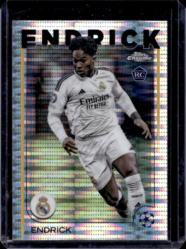 Endrick 2024 Topps Cromo UEFA Pulsar Refractor /100