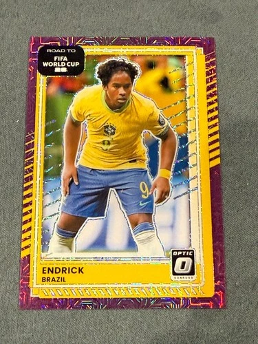 Endrick 2025 Panini Donruss Copa Mundial FIFA Purple Optica Geo /25