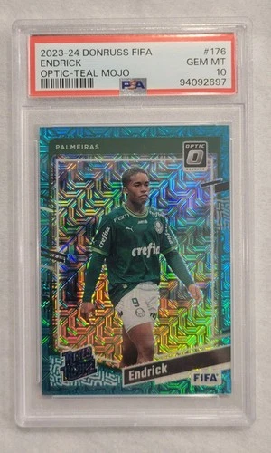Endrick 2023 Panini Donruss FIFA Teal Mojo /49