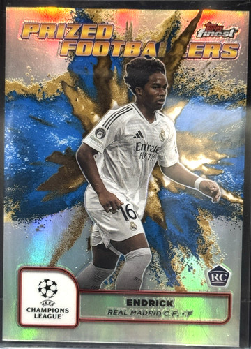 Endrick 2024 Topps Finest Blue and Gold Fusion