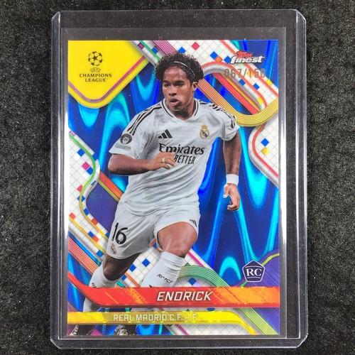 Endrick 2024 Topps Finest Blue RayWave /150