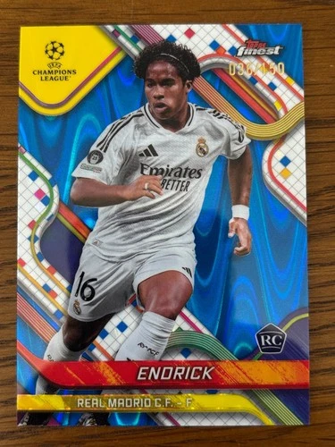 Endrick 2024 Topps Finest Blue Wave /150