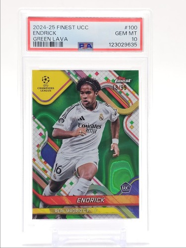 Endrick 2024 Topps Finest Green Lava /99