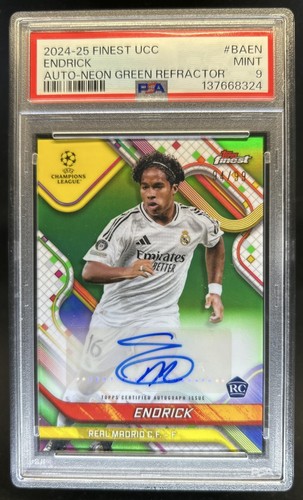 Endrick 2024 Topps Finest Neon Green Refractor /99