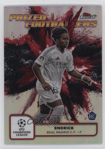 Endrick 2024 Topps Finest Nero Rosso Rifrattore