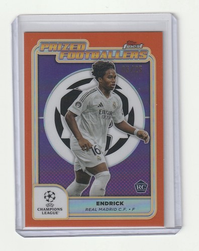Endrick 2024 Topps Finest Orange Refractor /25