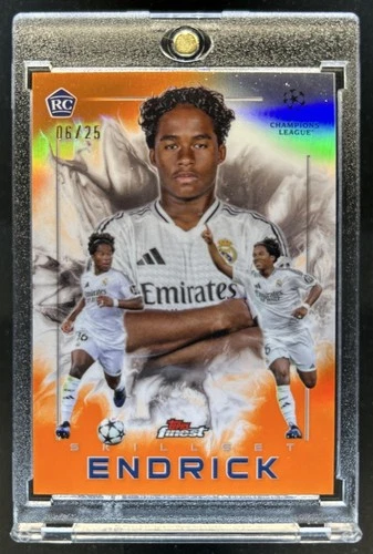 Endrick 2024 Topps Finest Orange Refractor /25