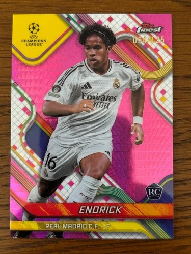 Endrick 2024 Topps Finest Pink Prism Refractor /125