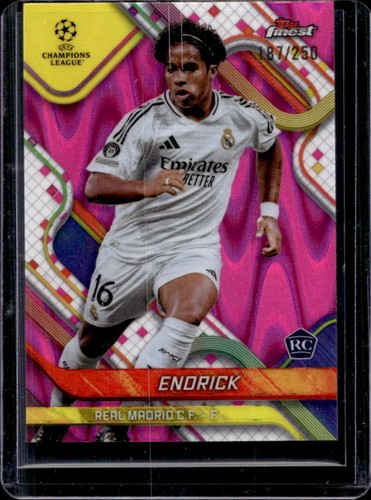 Endrick 2024 Topps Finest Pink Raywave Refractor /250