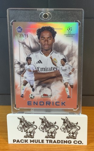 Endrick 2024 Topps Finest Pink Shimmer Refractor /75