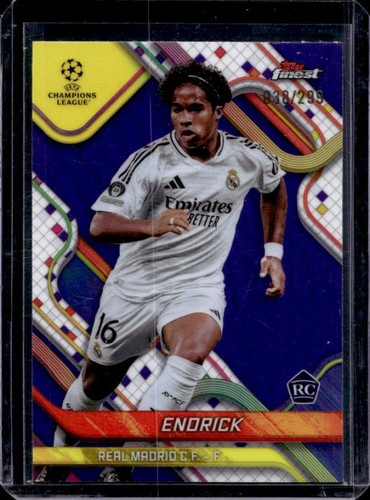 Endrick 2024 Topps Finest Purple Refractor /299
