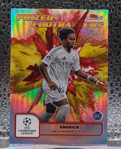 Endrick 2024 Topps Finest Red & Yellow Fusion