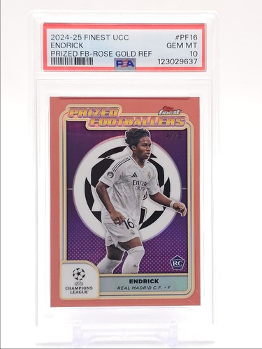 Endrick 2024 Topps Finest Rose Gold /75