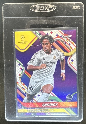 Endrick 2024 Panini Finest UEFA Purple Refractor /299