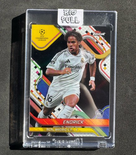 Endrick 2024 Panini Mejor UEFA Negro Refractor /10