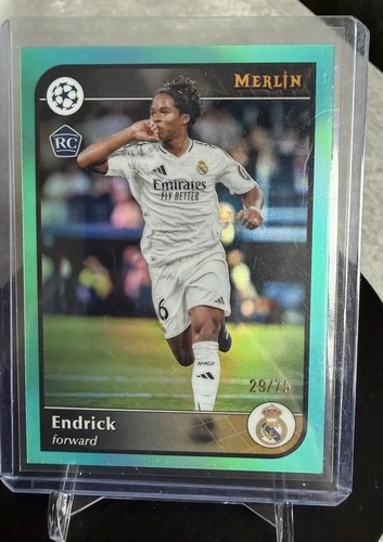 Endrick 2024 Topps Merlin Chrome Aqua /75