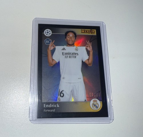 Endrick 2024 Panini Merlin Chrome Black Mojo /10
