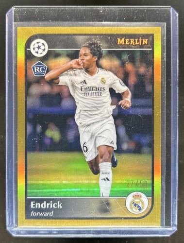 Endrick 2024 Topps Merlin Chrome Gold Refractor /50