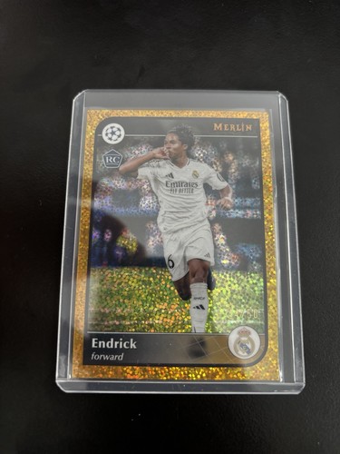 Endrick 2024 Topps Merlin Chrome Gold Speckle Refractor /50