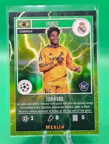 Endrick 2024 Topps Merlin Chrome Green /99