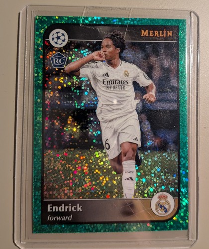 Endrick 2024 Panini Merlin Chrome Green Refractor /99