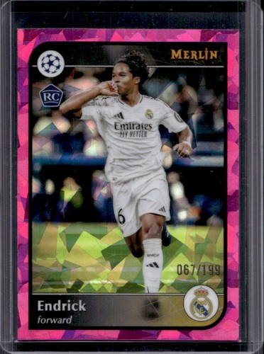 Endrick 2024 Topps Merlin Chrome Pink Atomic Refractor /199