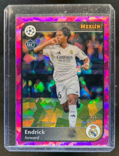 Endrick 2024 Topps Merlin Chrome Pink Atomic Refractor /199