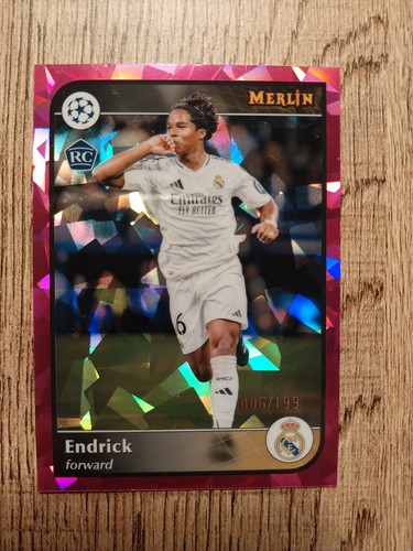 Endrick 2025 Topps Merlin Chrome Pink Refractor /199
