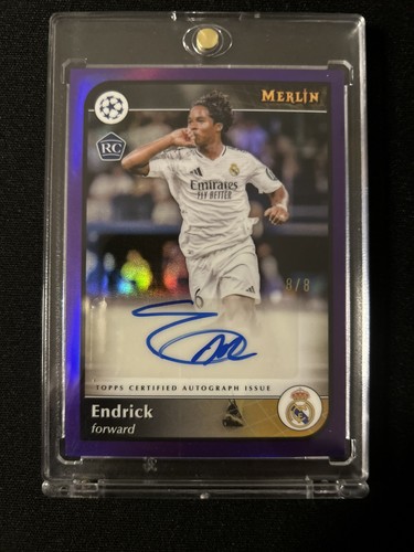Endrick 2024 Topps Merlin Chrome Purple Vintage /8