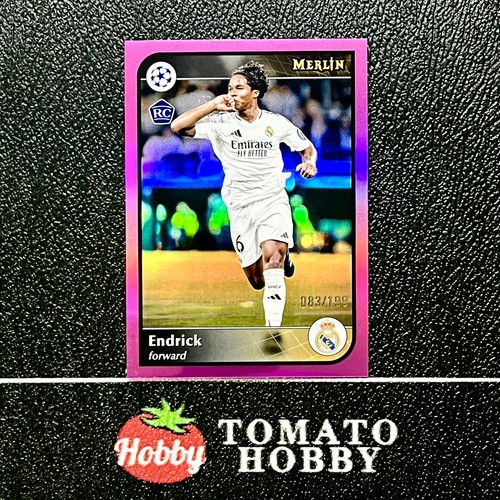 Endrick 2024 Topps Merlin Chrome UEFA Pink Refractor /199
