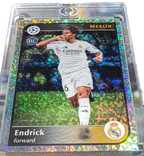 Endrick 2024 Topps Merlin UEFA Club Rifrattore