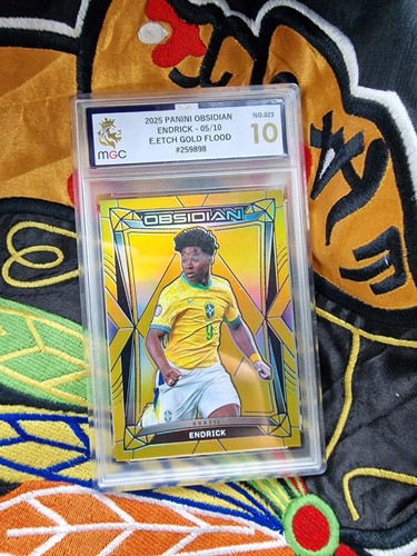 Endrick 2024 Panini Obsidian Gold Flood /10