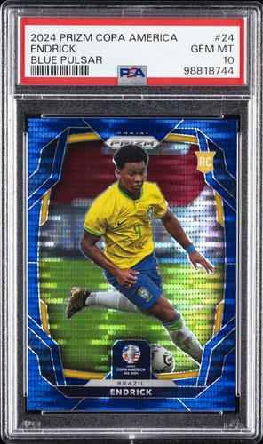 Endrick 2024 Panini Prizm Blue Pulsar 18/75