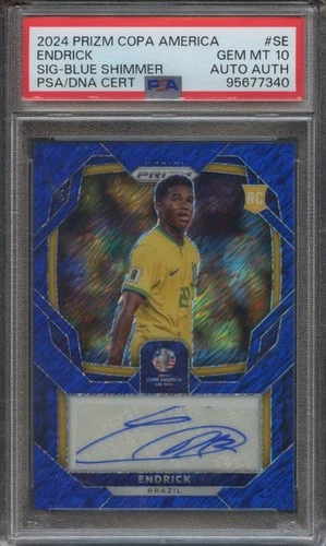 Endrick 2024 Panini Prizm Blue Shimmer