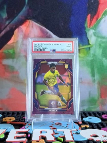 Endrick 2024 Panini Prizm Copa America Purple Prizm /49