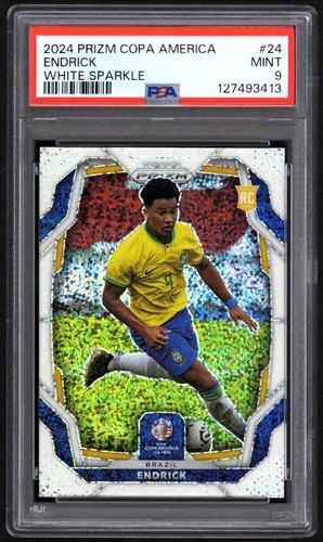 Endrick 2024 Panini Prizm Copa America White Sparkle
