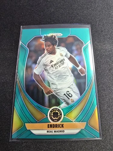 Endrick 2025 Panini Prizm Copa Mundial de Clubes de la FIFA 2025 Teal /99