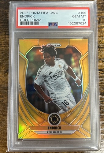 Endrick 2025 Panini Prizm Copa Mundial de Clubes de la FIFA Gold Prizm /10