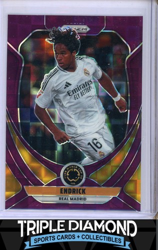 Endrick 2025 Panini Prizm Copa Mundial de Clubes de la FIFA Purple Pandora /49