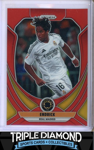 Endrick 2025 Panini Prizm Copa Mundial de Clubes de la FIFA Red Prizm /199