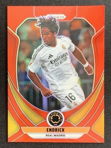 Endrick 2025 Panini Prizm Copa Mundial de Clubes de la FIFA Rojo Prizm /199