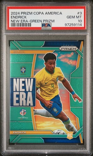 Endrick 2024 Panini Prizm New Era Green /5