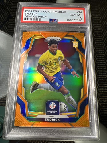 Endrick 2024 Panini Prizm Orange Prizm /25