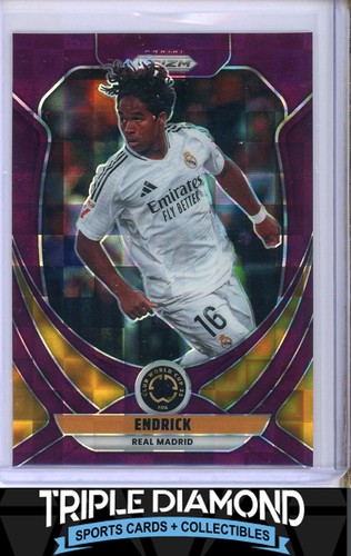 Endrick 2025 Panini Prizm Purple Pandora /49