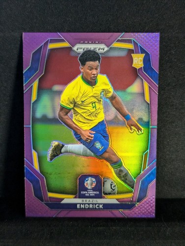 Endrick 2024 Panini Prizm Purple Refractor /49