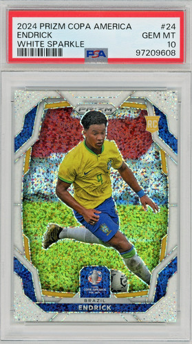 Endrick 2024 Panini Prizm White Sparkle